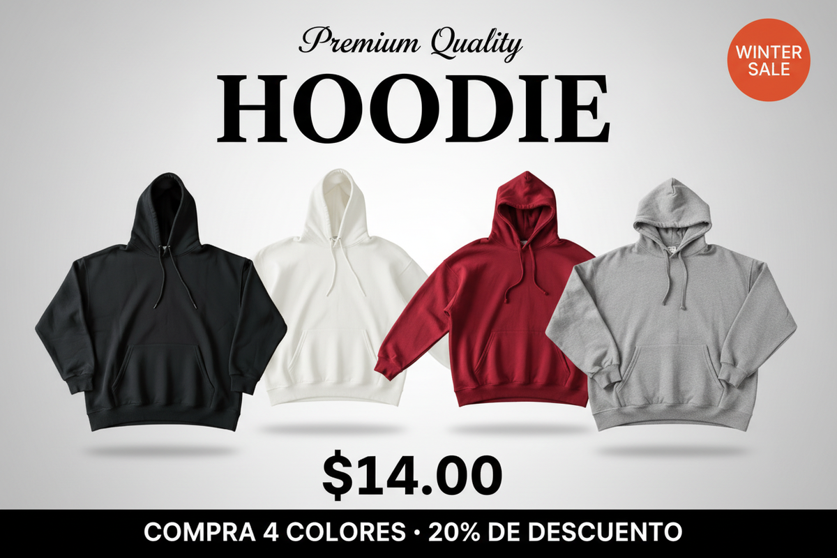Banner Hoodie 4 Colores