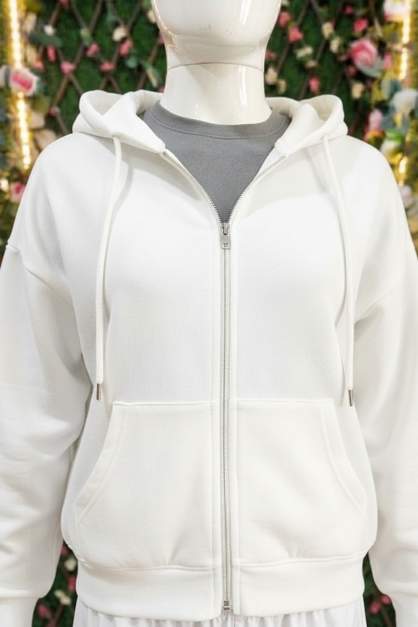 Hoodie Blanco en Maniquí