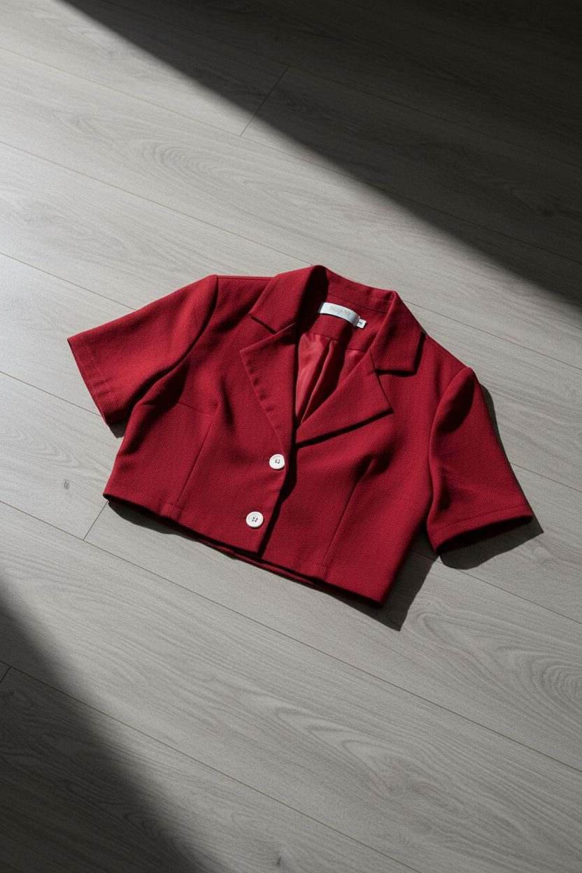 Bluza Crop KMS - Rojo