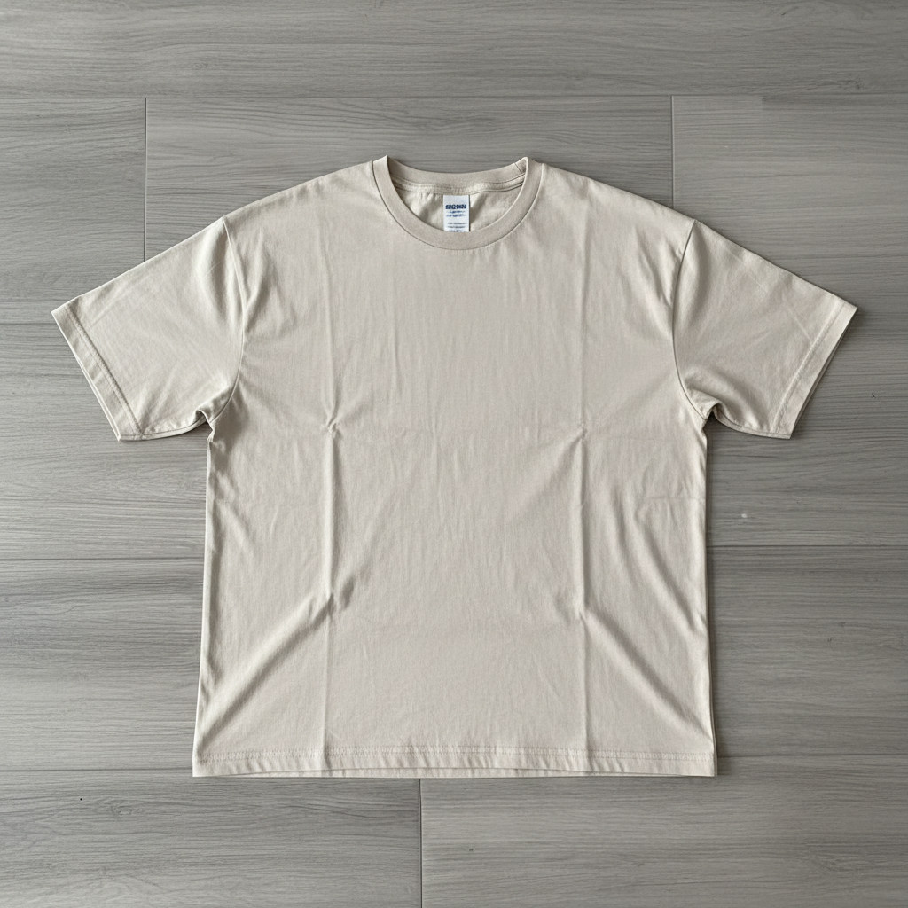 Camiseta Oversize Básica Beige