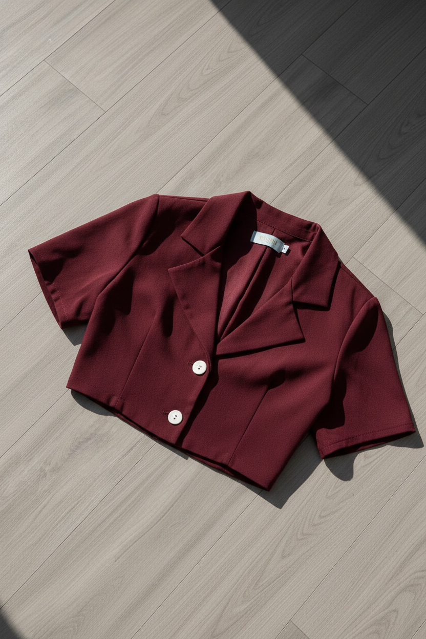 Bluza Crop KMS - Vino