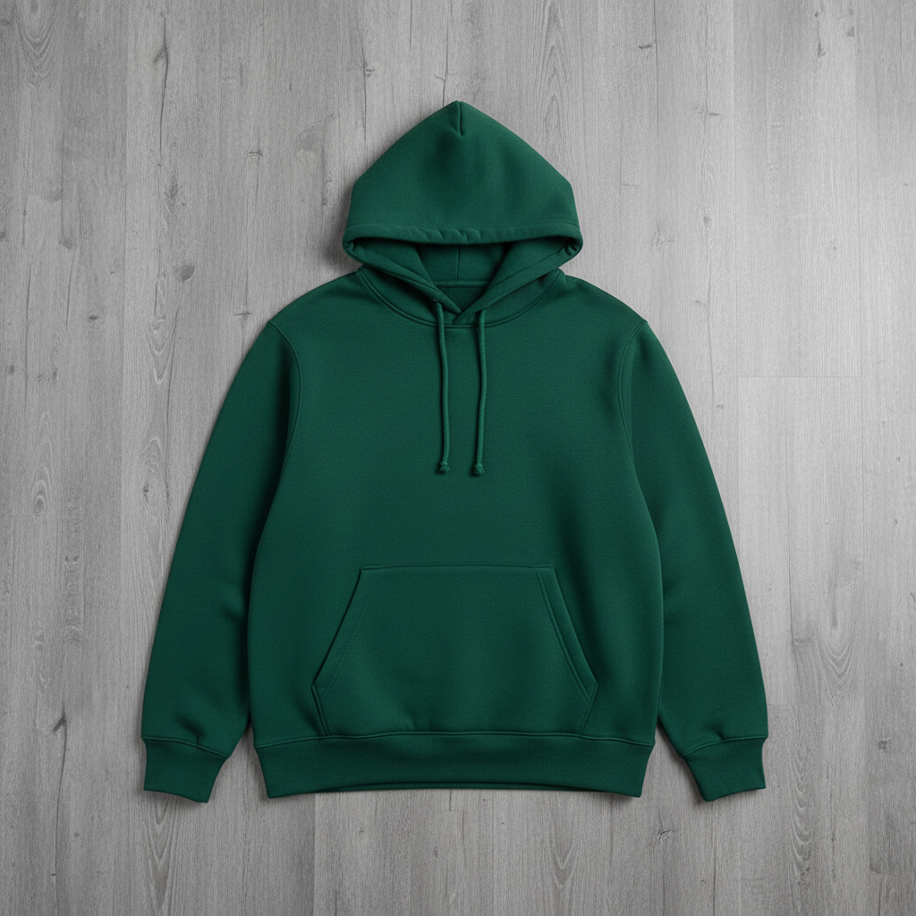 Hoodie Pullover Oversize Verde Bosque