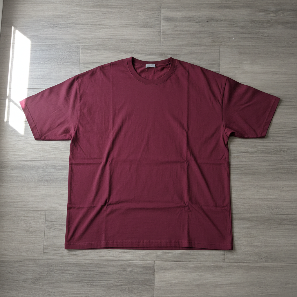 Camiseta Oversize Básica Vino