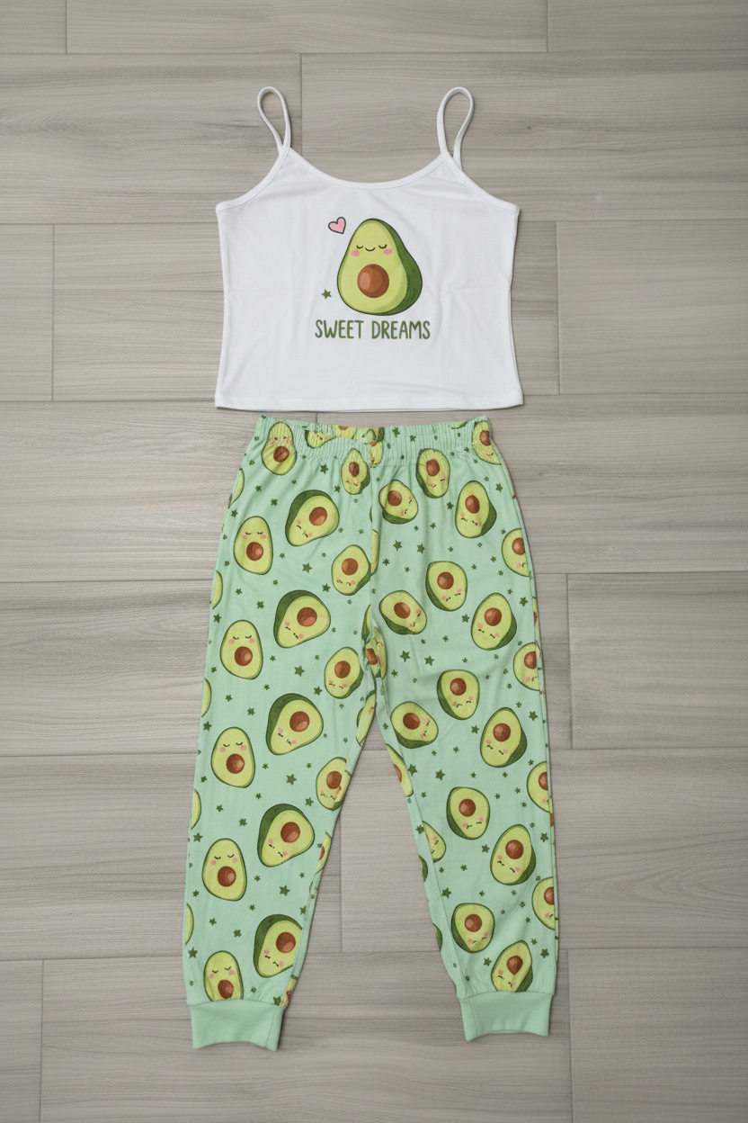 Pijama Aguacate Dividi + Pantalón