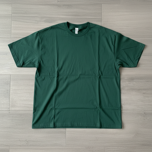 Camiseta Oversize Básica Verde Bosque