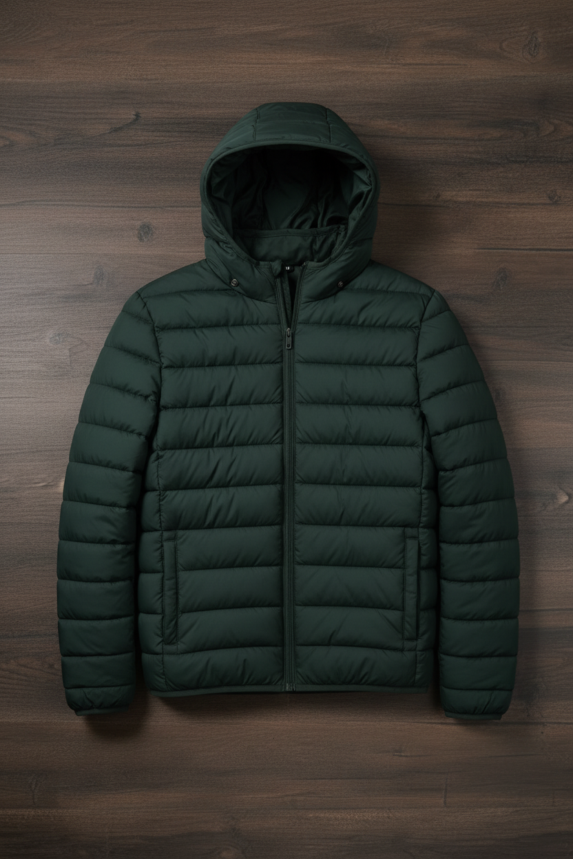Chaqueta Puffer Verde Bosque