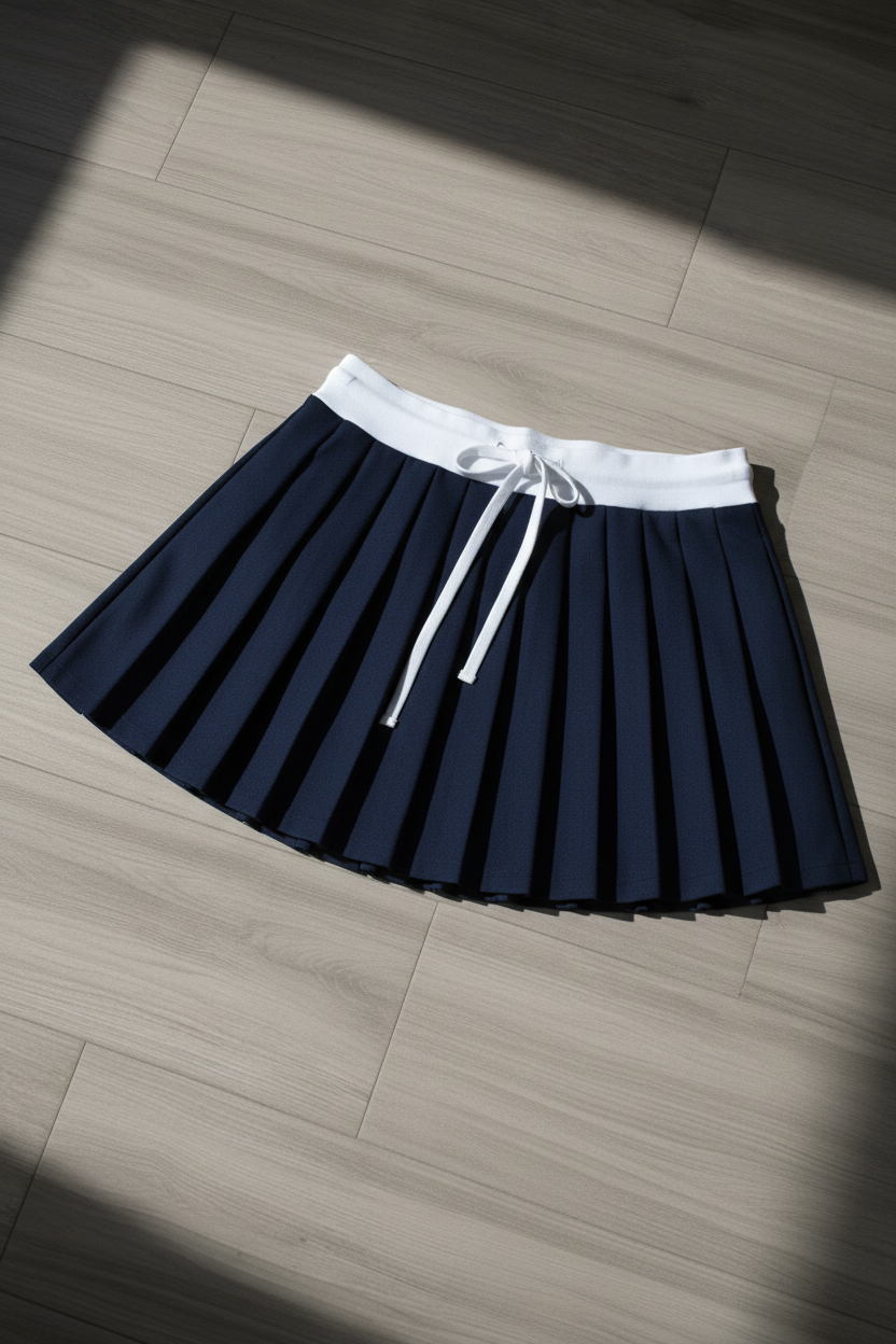 Falda Plisada KMS - Azul Marino