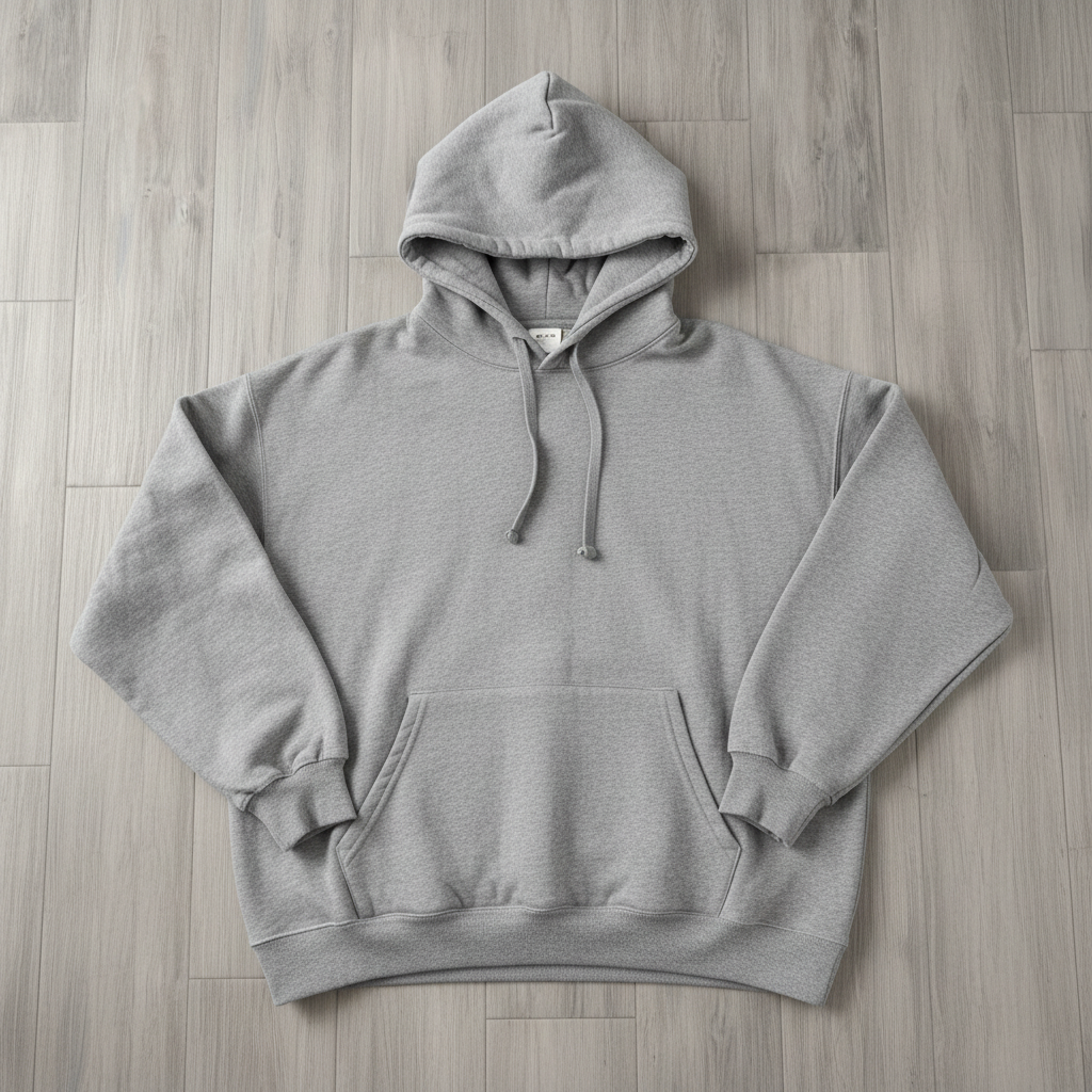 Hoodie Pullover Oversize Gris