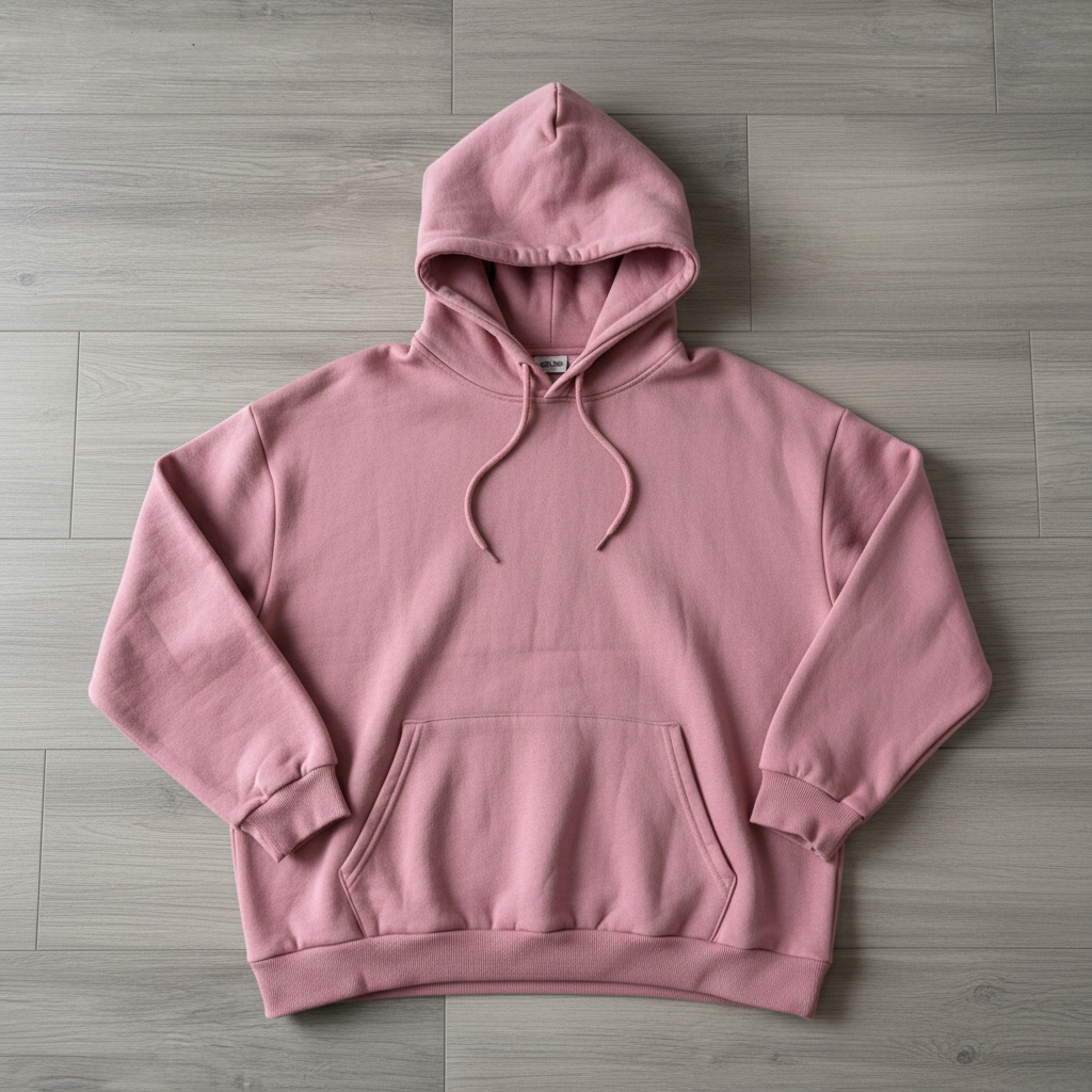 Hoodie Pullover Oversize Rosa