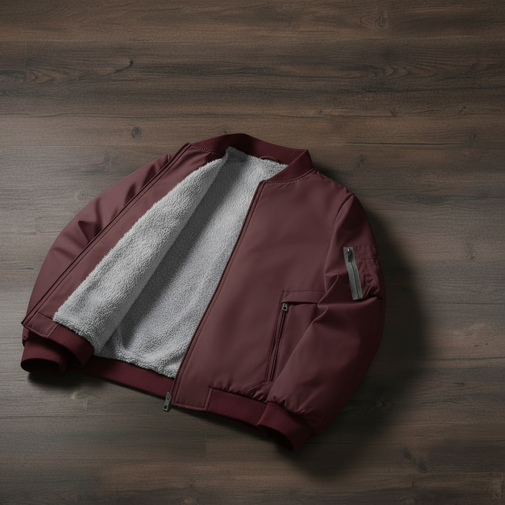 Bomber Jacket Fleece - Vino