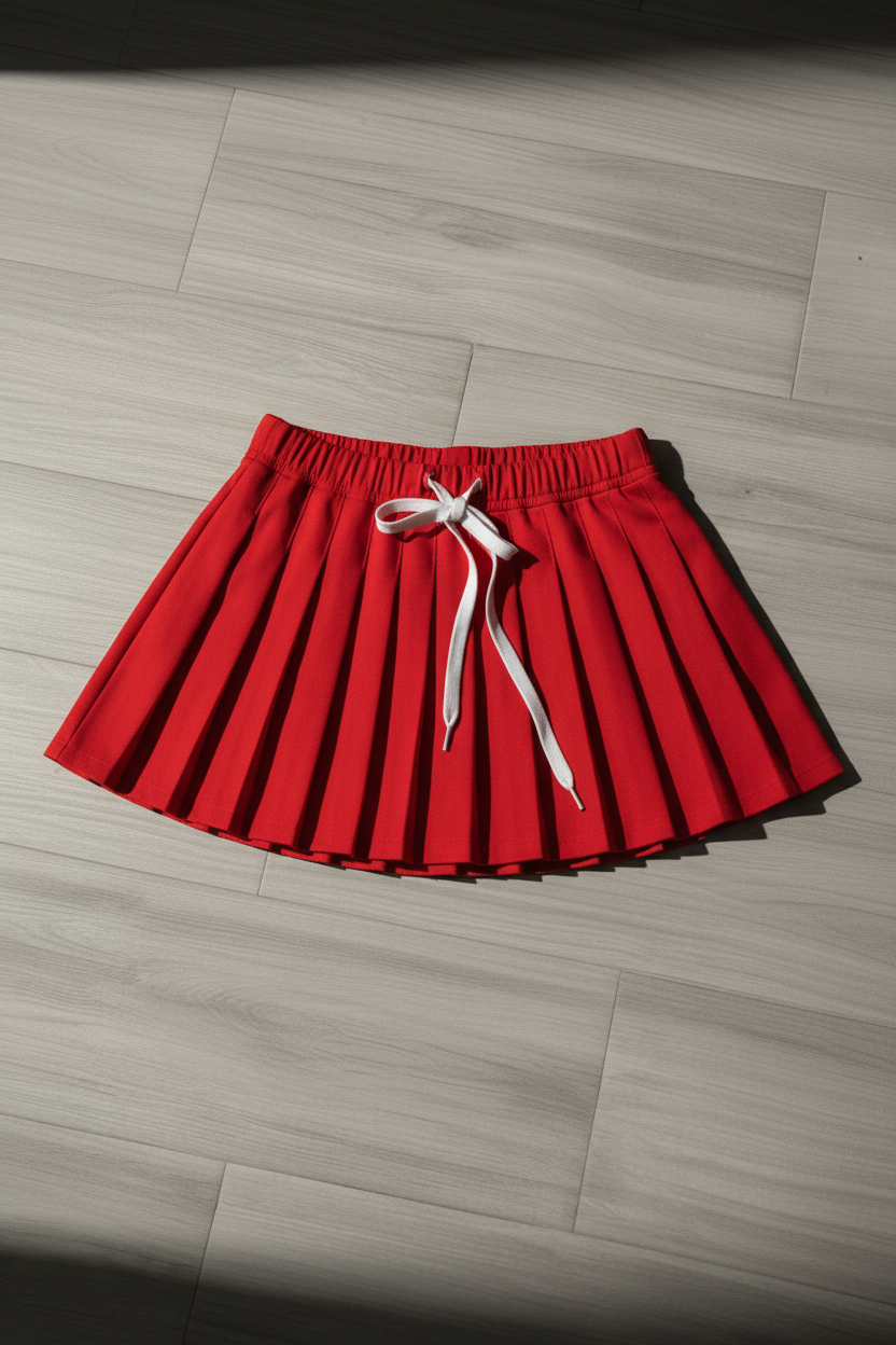 Falda Plisada KMS - Rojo