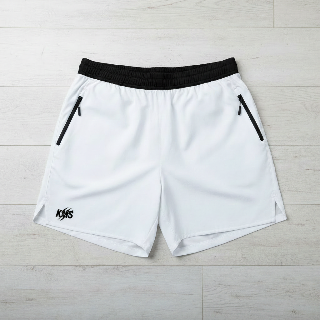 Short Gym KMS color blanco