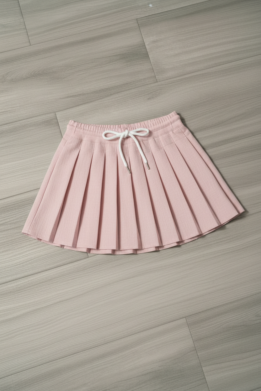 Falda Plisada KMS - Rosa Bebé