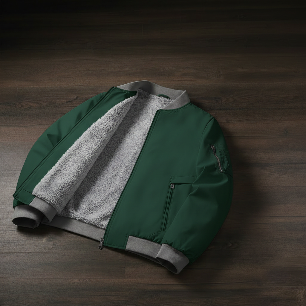 Bomber Jacket Fleece - Verde Bosque