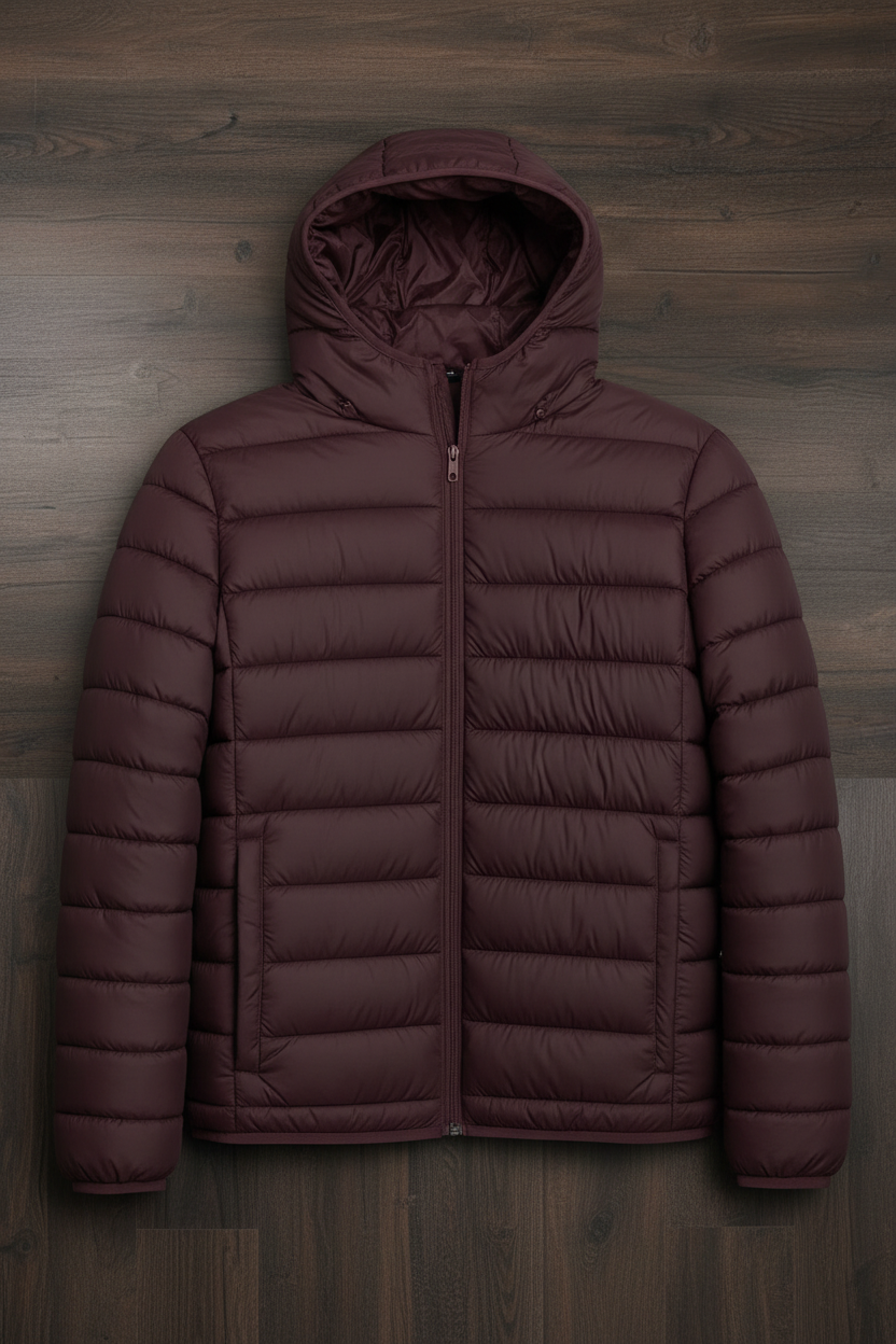 Chaqueta Puffer Vino