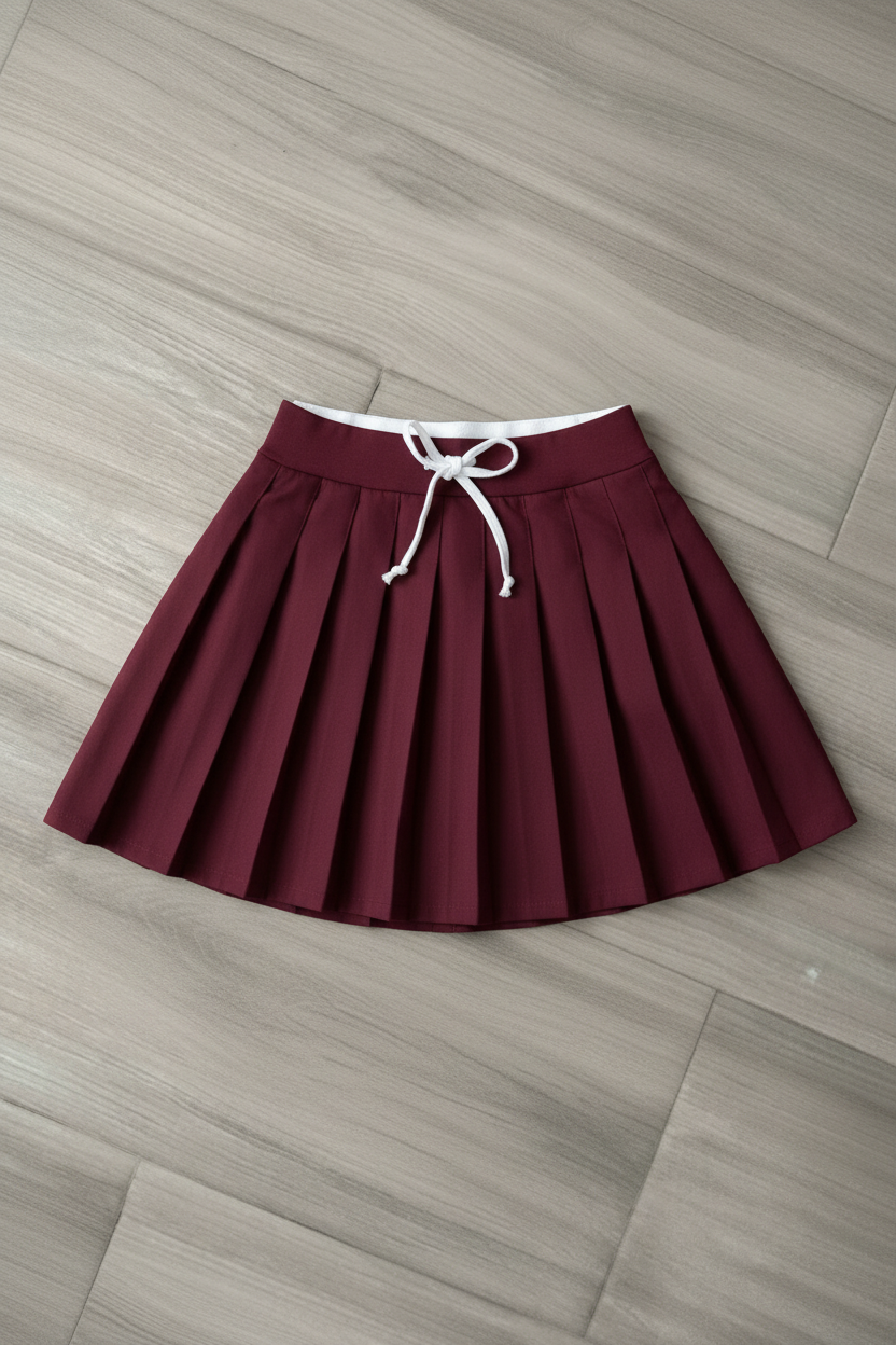 Falda Plisada KMS - Vino
