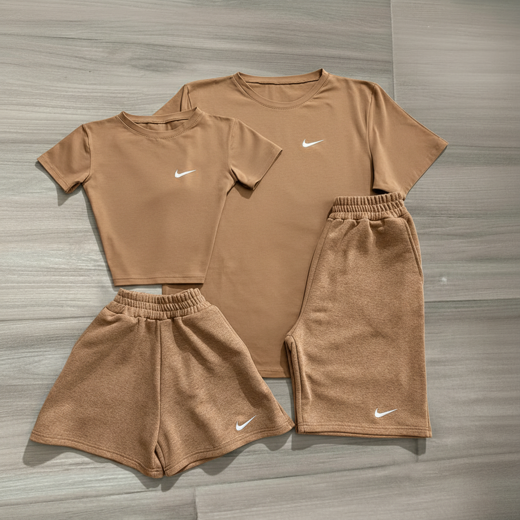 Conjunto deportivo mujer café claro