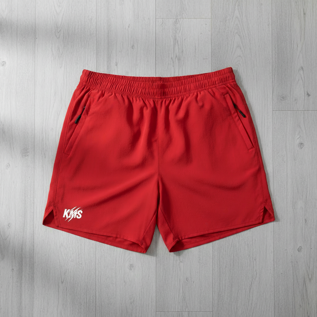 Short Gym KMS color rojo