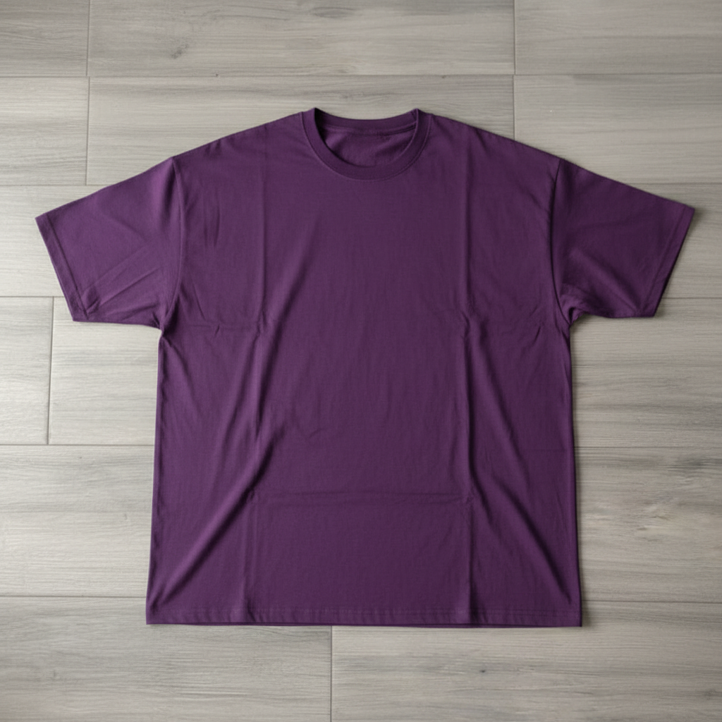 Camiseta Oversize Básica Púrpura