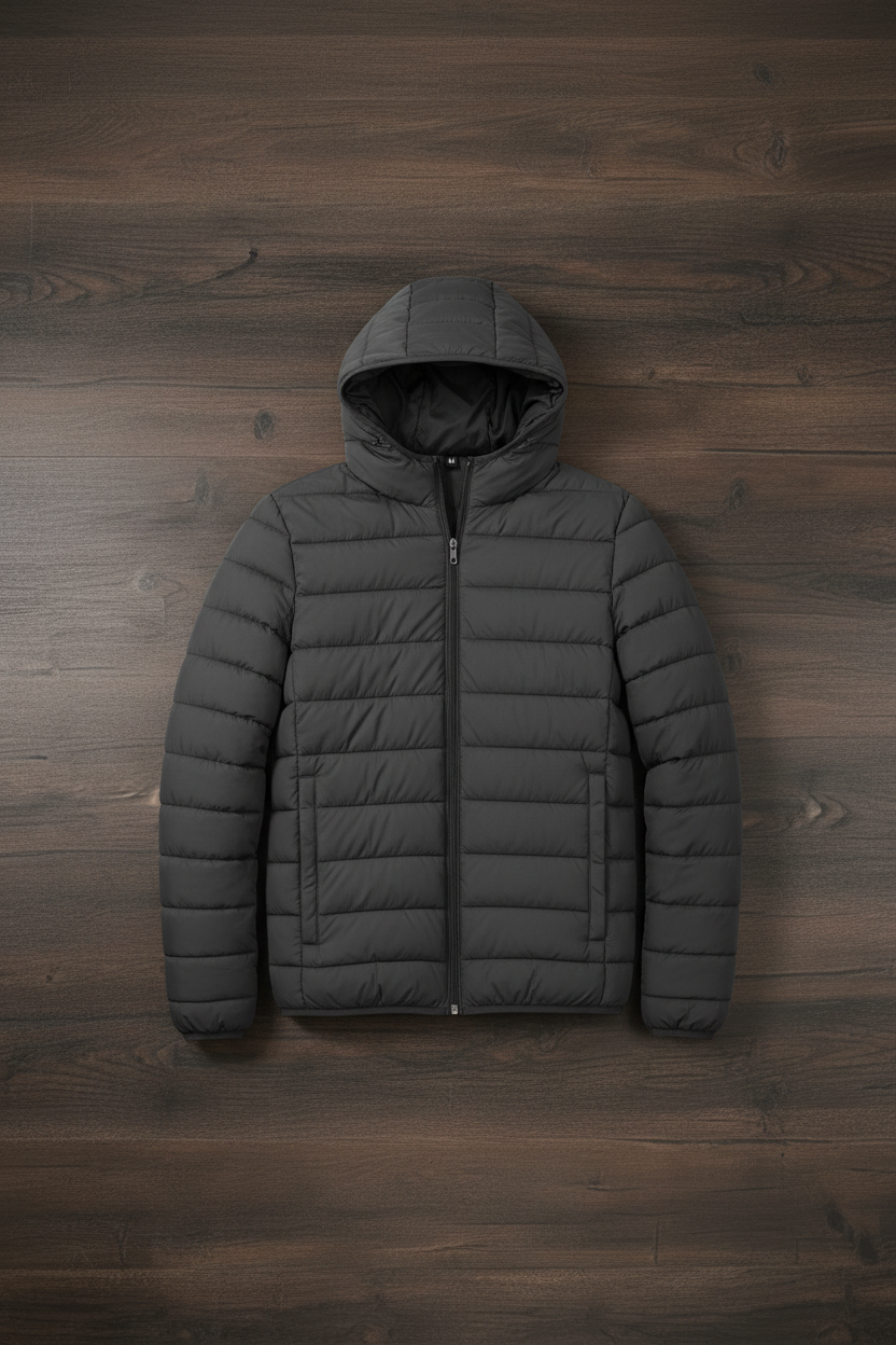 Chaqueta Puffer Gris
