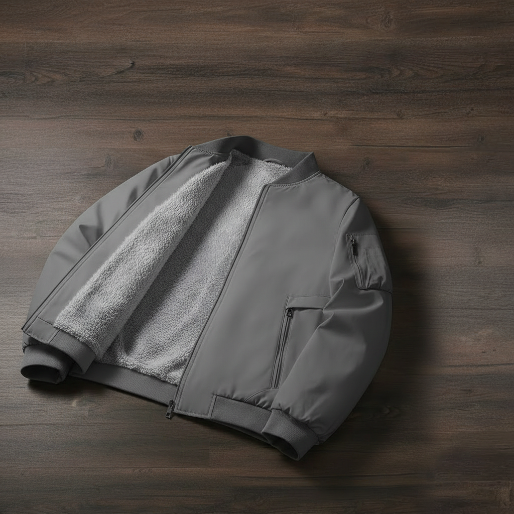 Bomber Jacket Fleece - Gris