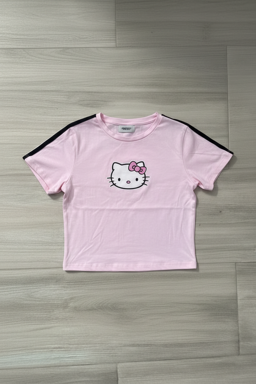 Camiseta Hello Kitty rosa - vista frontal