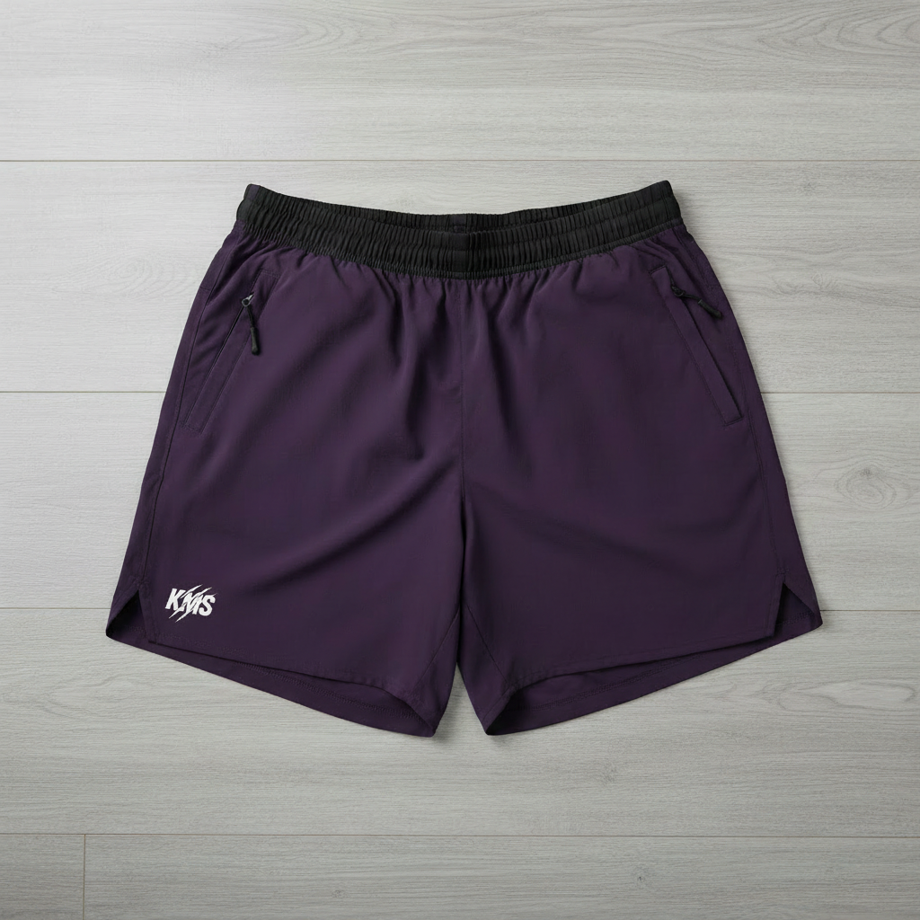 Short Gym KMS color púrpura
